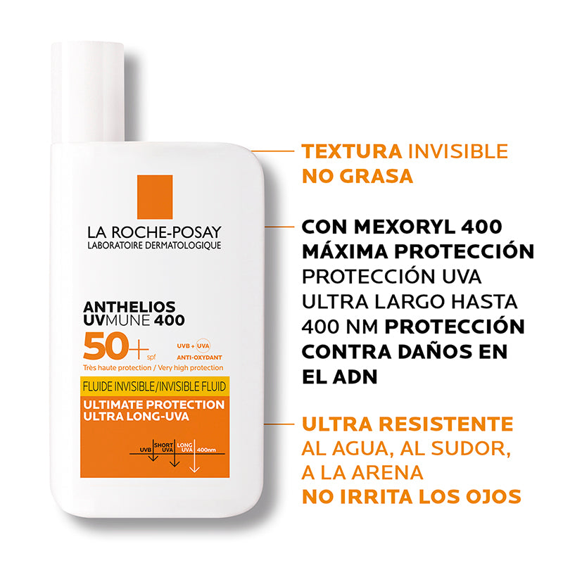 Anthelios UvMune 400 fluido invisible 50+