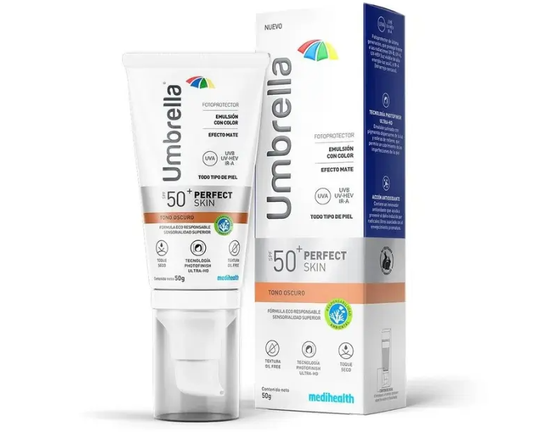 Umbrella perfect skin tono oscuro SPF 50+